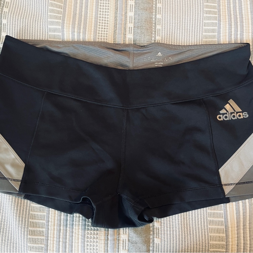 Adidas Women's Black and Gray Shorts Size XL